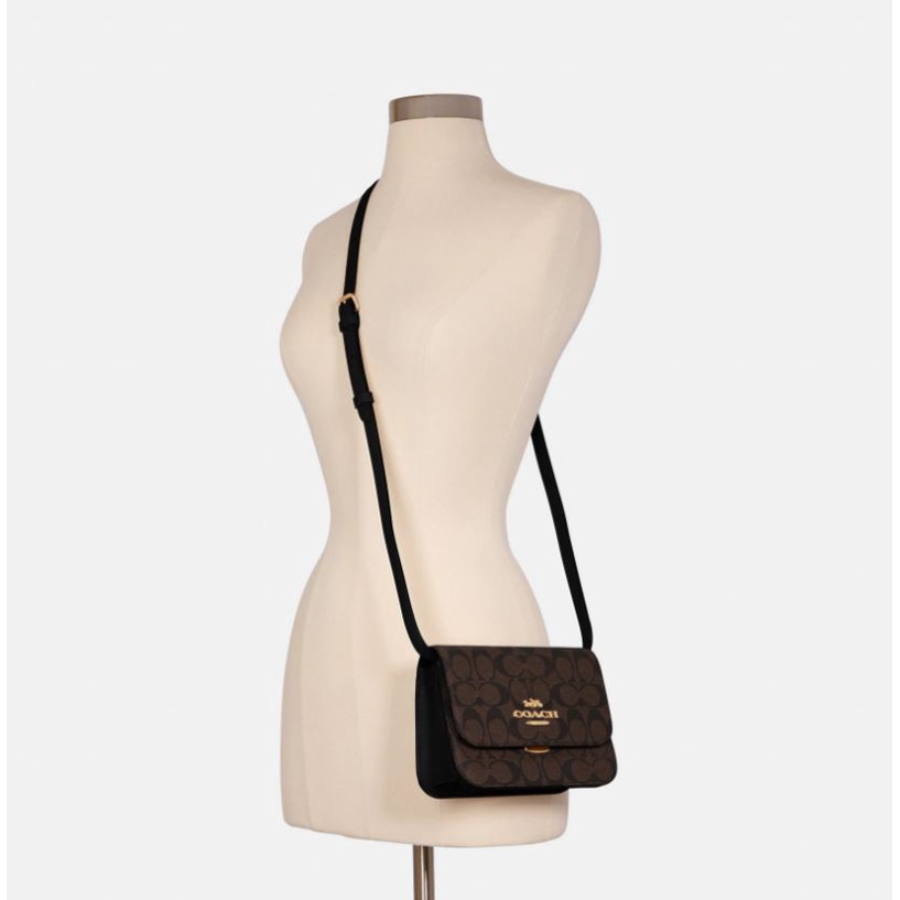 Coach Mini Brynn Crossbody In Signature Canvas-hàng chính hãng