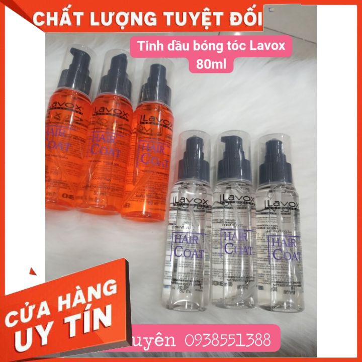 Tinh dầu bóng LAVOX 80ml  FREESHIP chống rối tóc, siêu mềm mượt phục hồi suôn mềm bóng giữ màu bảo vệ tóc [chính hãng]