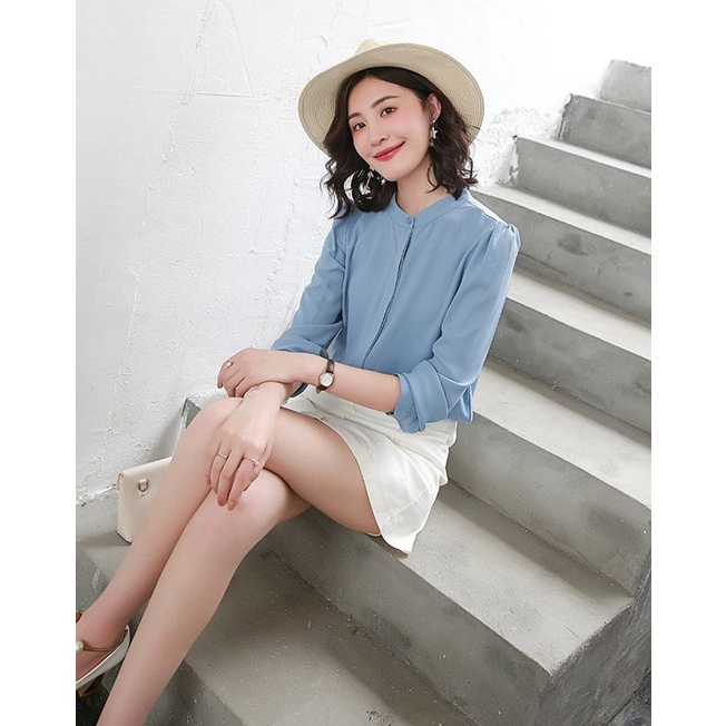 ÁO KIỂU SƠ MI NỮ TAY DÀI CÔNG SỞ THỜI TRANG ĐẸP𝑭𝑹𝑬𝑬𝑺𝑯𝑰𝑷[Giá gốc tận xưởng] ÁO KIỂU NỮ CÔNG SỞ