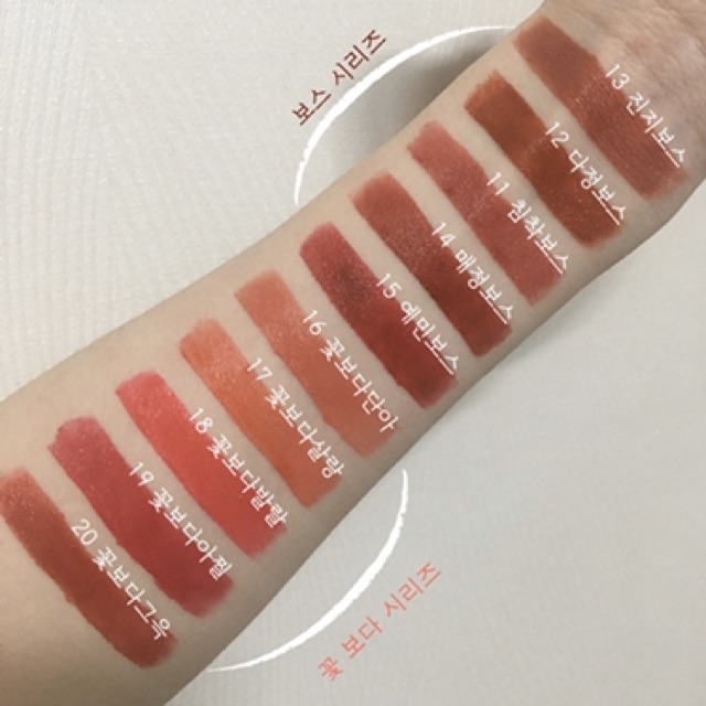 Son kem Bbia Last Velvet Lip Tint Ver 1 2 3 4 5 màu 02-12-25-36-38-39