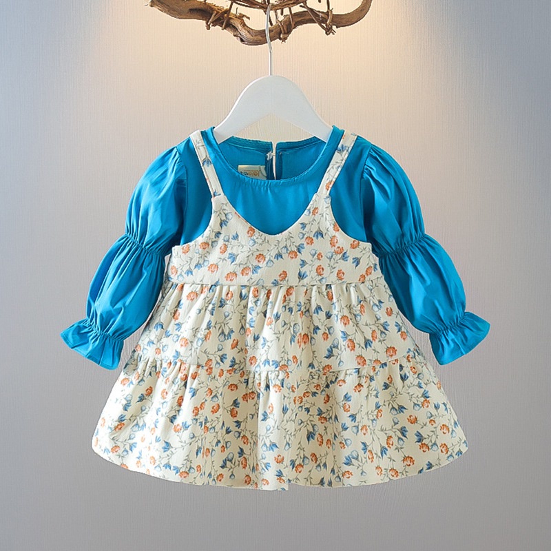 Đầm Công Chúa Bằng Vải Tuyn Đính Nơ Họa Tiết Hoa Dành Cho Bé Gái 0-3 Tuổi