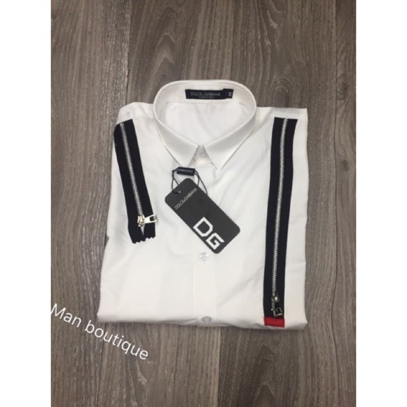 Áo Sơ Mi Dài Tay Khóa 2 Vai ❤ SơMi Cotton Kiểu Dáng Hàn Quốc Nam Nữ NVA195