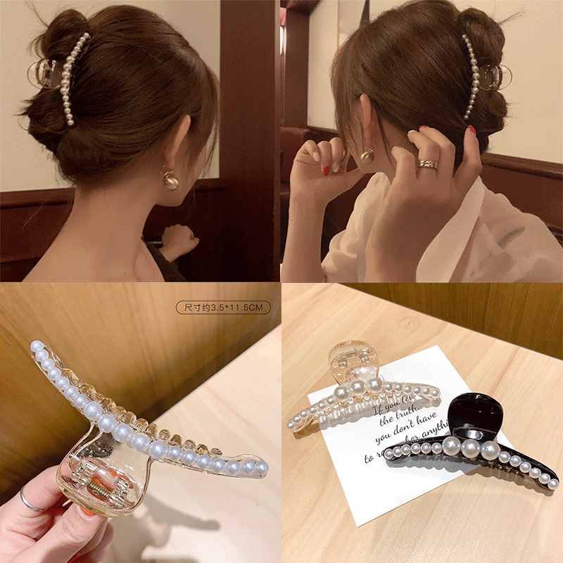 Kẹp Tóc Đính Ngọc Trai Lớn Sang Trọng Cho Nữ