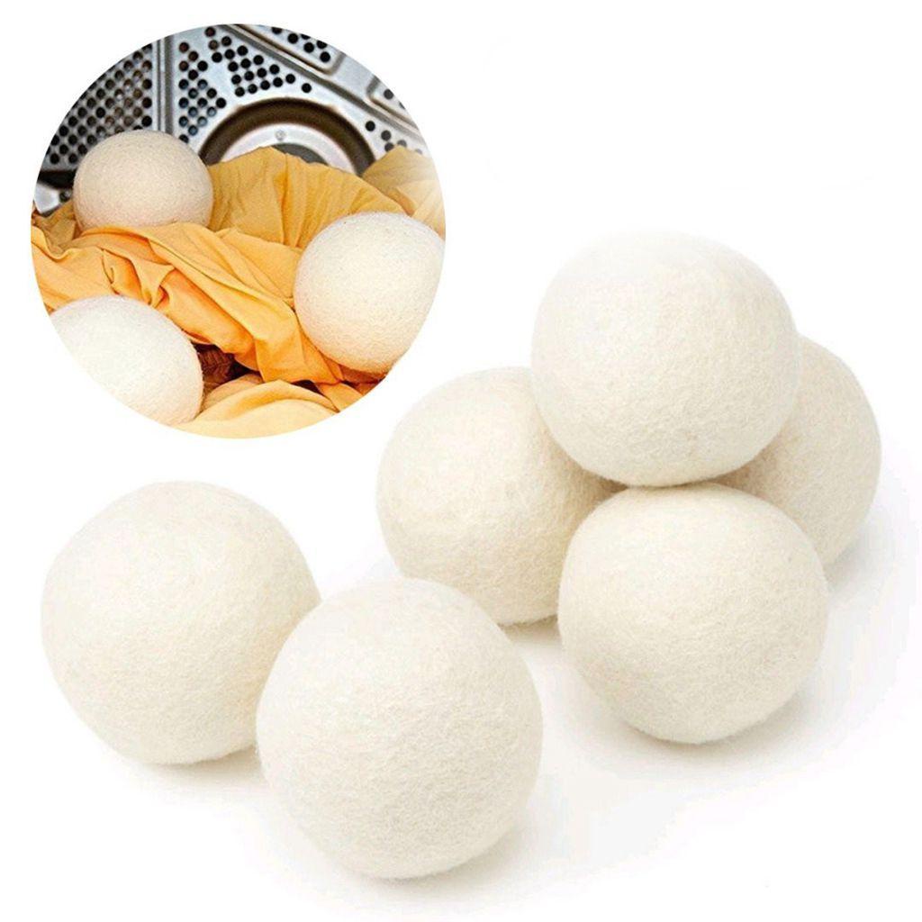 Set 6 Bóng Sấy Khô Quần Áo Có Thể Tái Sử Dụng Kèm Túi Đựng Tiện Lợi