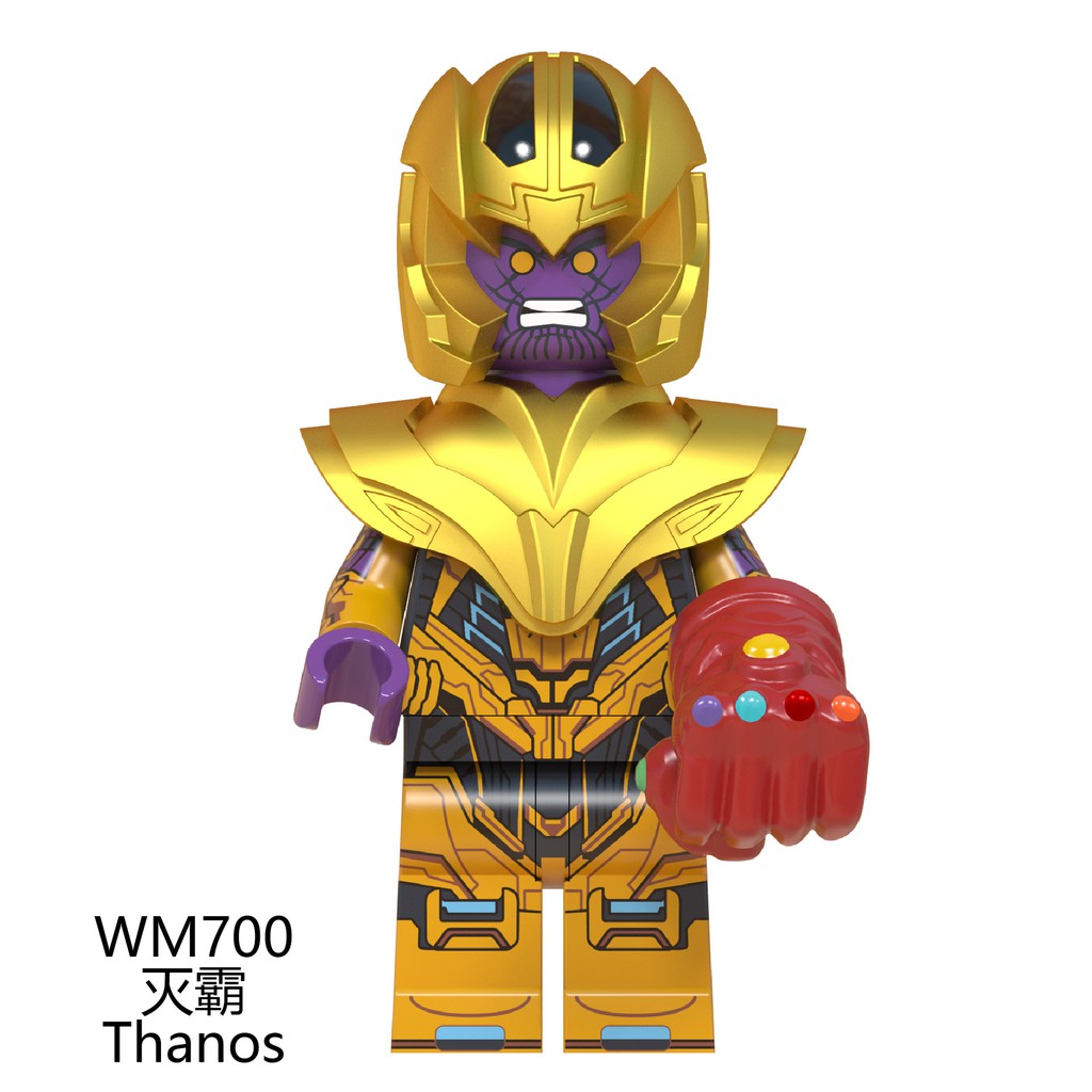 Minifigures Các Nhân Vật Siêu Anh Hùng Thanos Thor Béo Pepper Stan Lee Spider Man Endgame WM6061