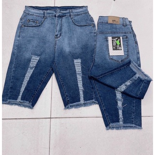 Quần ngố rách đùi siêu đẹp jean giãn tốt bigsize 32-36