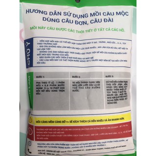 Cám Mộc câu cá ( combo 2 gói mộc xanh )