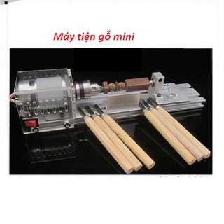 Máy tiện gỗ mini - Máy đánh bóng hạt gỗ