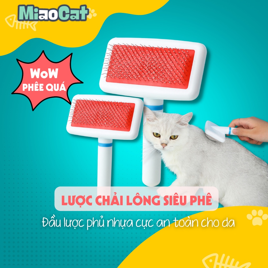 Lược Chải Lông Rụng Chó Mèo L4203 MIAOCAT