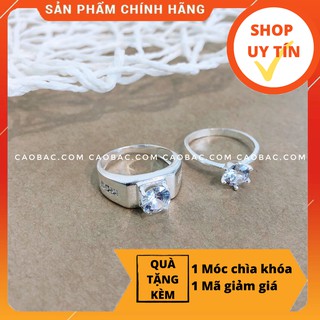 Nhẫn đôi bạc💝FREESHIP💝Giảm 5k nhập mã [NHAN DOI]💝Nhẫn đôi bạc Perfect Love Couple Rings