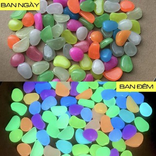 Sỏi nhựa Phát Quang (Sáng Trong Bóng Tối) Trang Trí Hồ Cá, Sân Vườn...