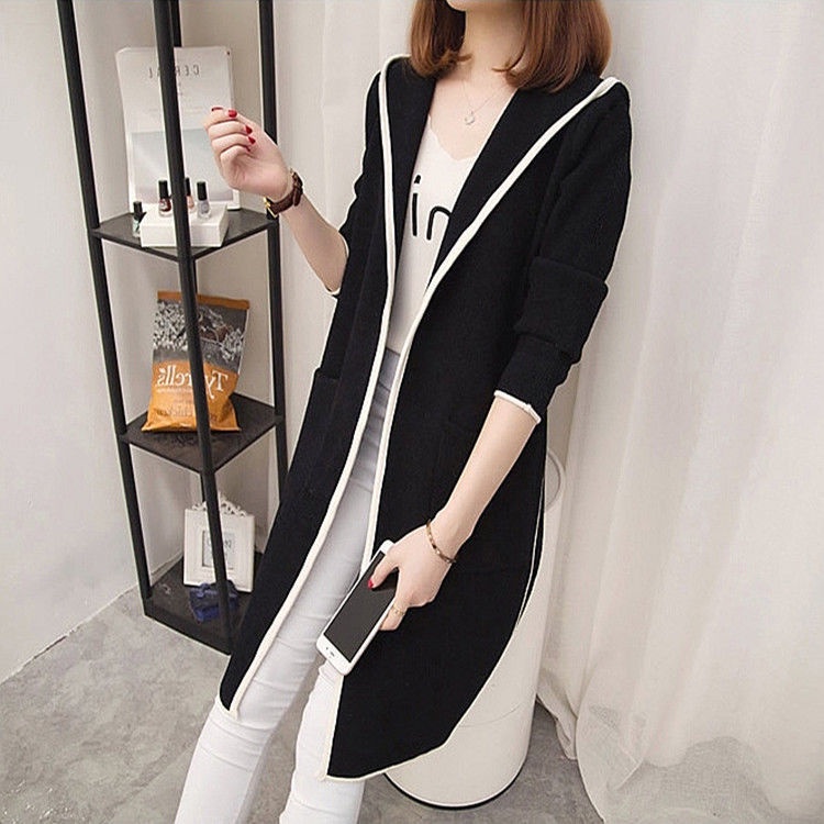 Áo Hoodie Tay Dài Thời Trang Cá Tính Trẻ Trung 206824 Áo Khoác Hoodie Dáng Rộng Màu Trơn Phong Cách Hàn Quốc