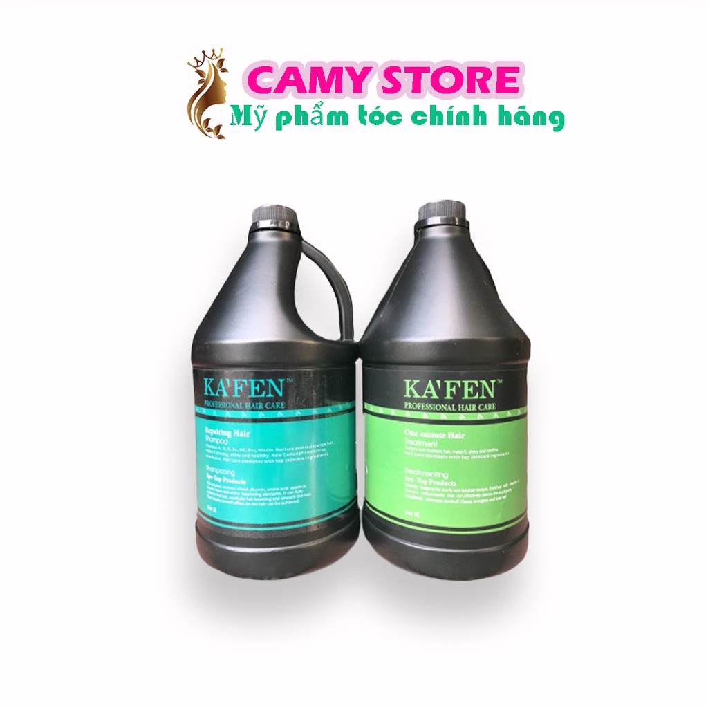 Dầu gội xả can 5L Kafen phục hồi tóc - siêu rẻ, siêu mềm mượt