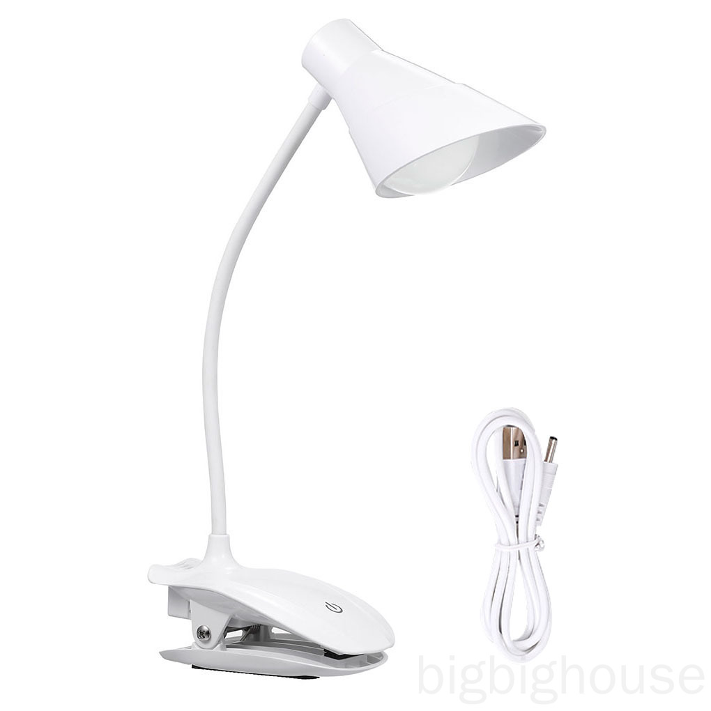 Đèn đọc sách LED để bàn phong cách cổ điển có thể sạc và điều chỉnh đế gắn kẹp