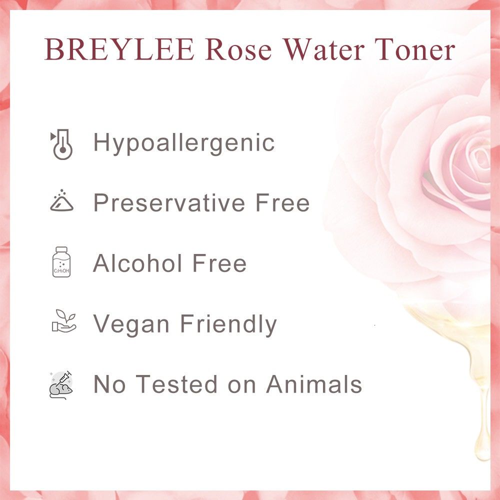 Toner Hoa Hồng BREYLEE Dưỡng Ẩm Trẻ Hóa Làn Da 100ml