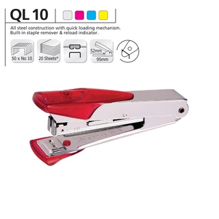 [Xả kho] Bấm kim inox số 10 | Nhập khẩu Kangaro, Ấn Độ | Dùng kim số 10 tiện lợi | QL10