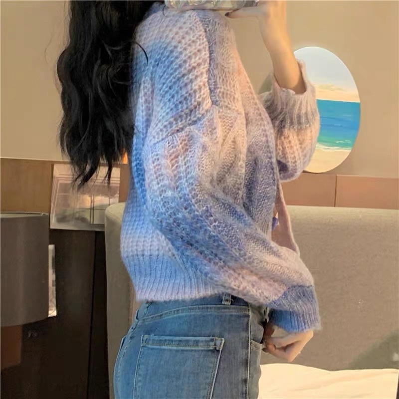 Áo len croptop nữ phong cách HÀN QUỐC