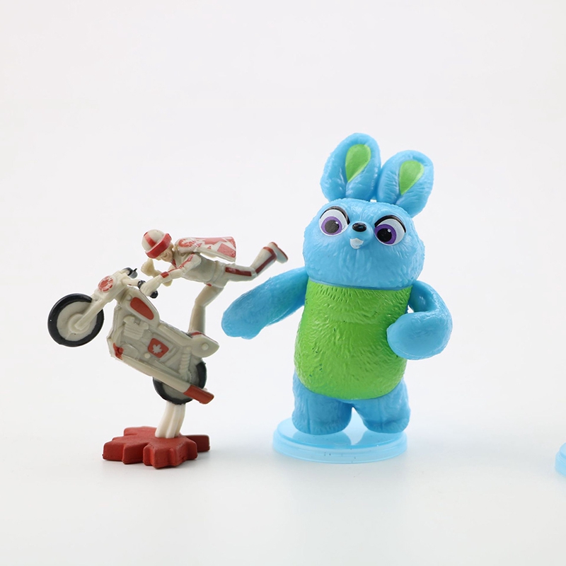 【COD】Toy Story 4 9pcs Forky Woody Buzz Jessie Bo Peep Ducky Bunny Action Figure Toy kid gift