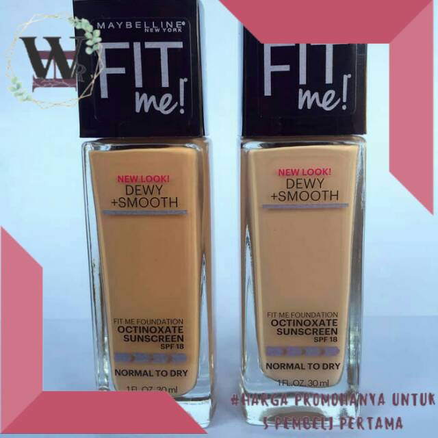 (hàng Mới Về) Kem Nền Maybelline Fit Me Dewy + Smooth ml