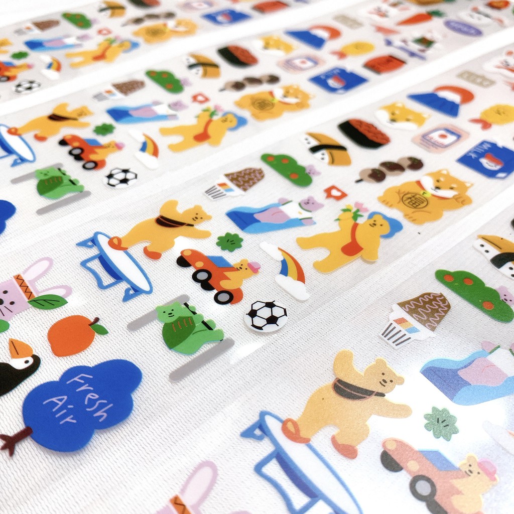 [Washi chiết 6x32cm] PVC Sticker dễ thương dạng Washi Tape trang trí Journal sổ tay