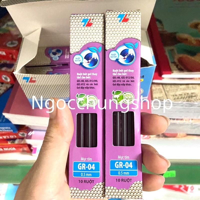 Hộp 20 ruột bút gel Thiên Long GR-04 0,5mm