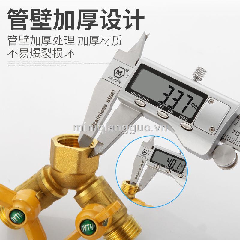 Van Bình Gas 4 Điểm Hình Chữ Y Bằng Đồng Dày Dặn Toàn Diện