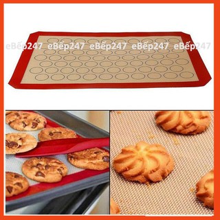 Tấm nướng bằng sợi thủy tinh silpat đa năng, nhào bột chống dính, chịu nhiệt, siêu bền size 30x40, 40x60cm - eBếp247