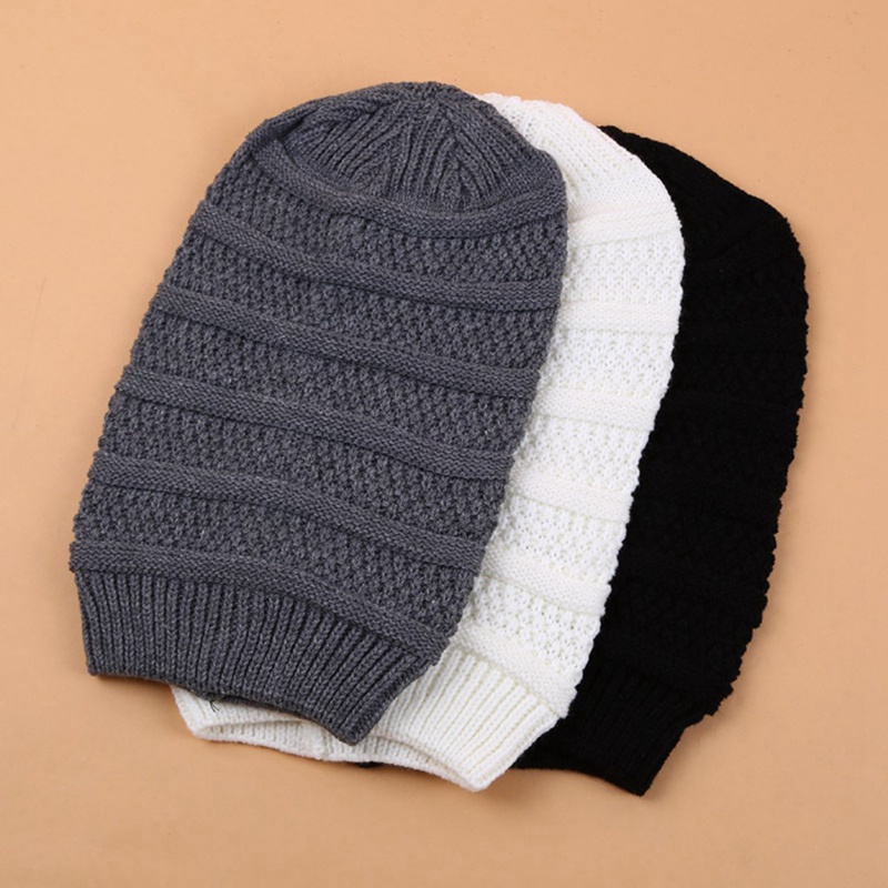 Mũ len beanie giữ ấm đầu màu sắc cầu vồng ấn tượng