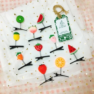 KẸP TÓC LÒ XO TRÁI CÂY ẢNH THẬT