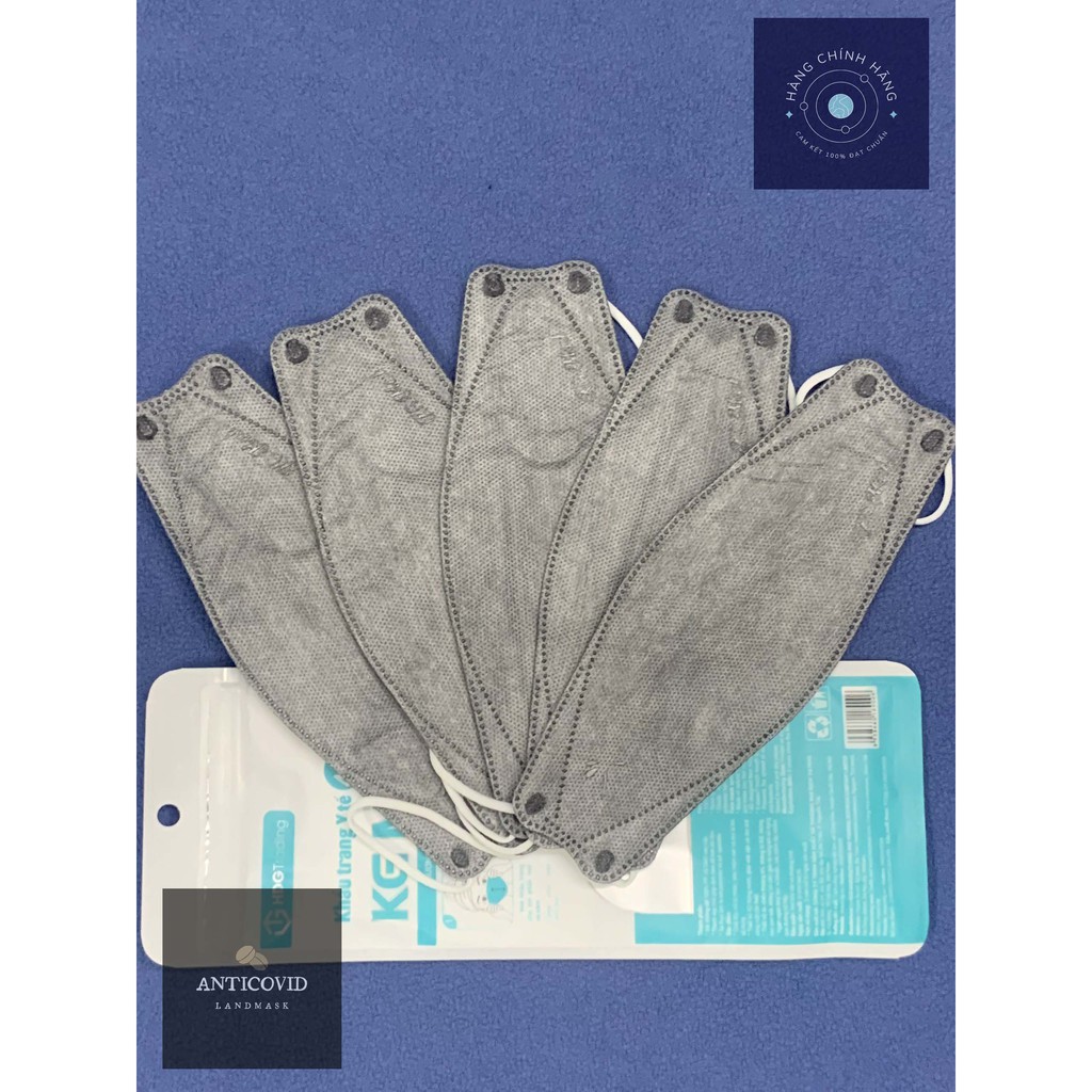 Khẩu trang y tế Hàn Quốc 4D KF94 KGMask kháng khuẩn [1 túi gồm 5 chiếc] | BigBuy360 - bigbuy360.vn