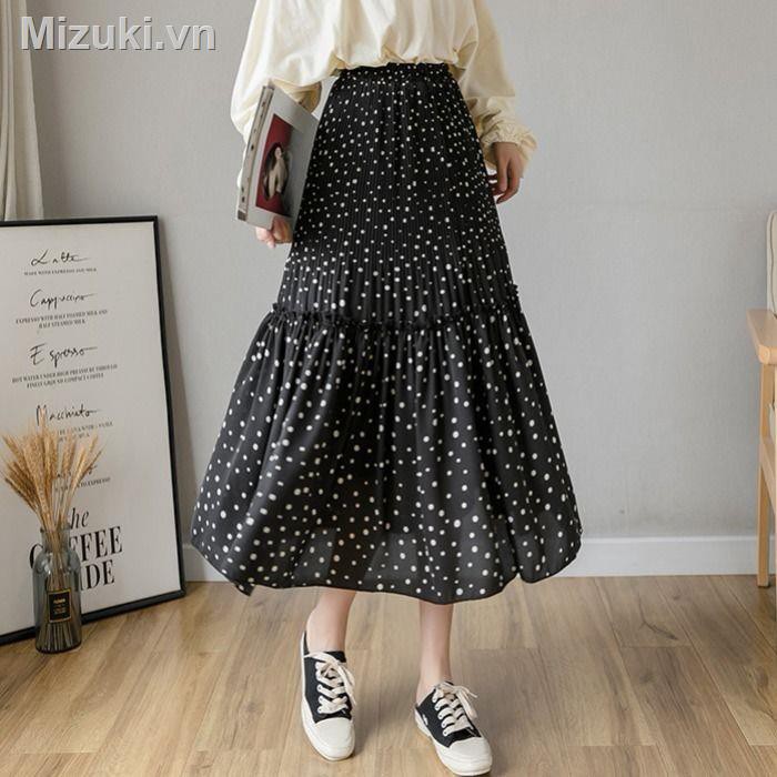 Chân Váy Dài Họa Tiết Chấm Bi Thời Trang Nữ | BigBuy360 - bigbuy360.vn