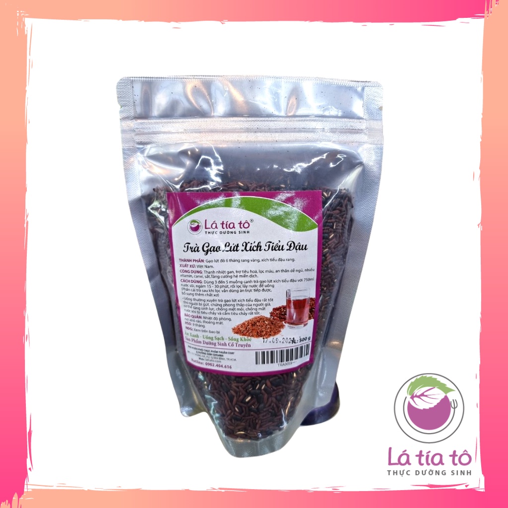 TRÀ GẠO LỨT XÍCH TIỂU ĐẬU - LÁ TÍA TÔ