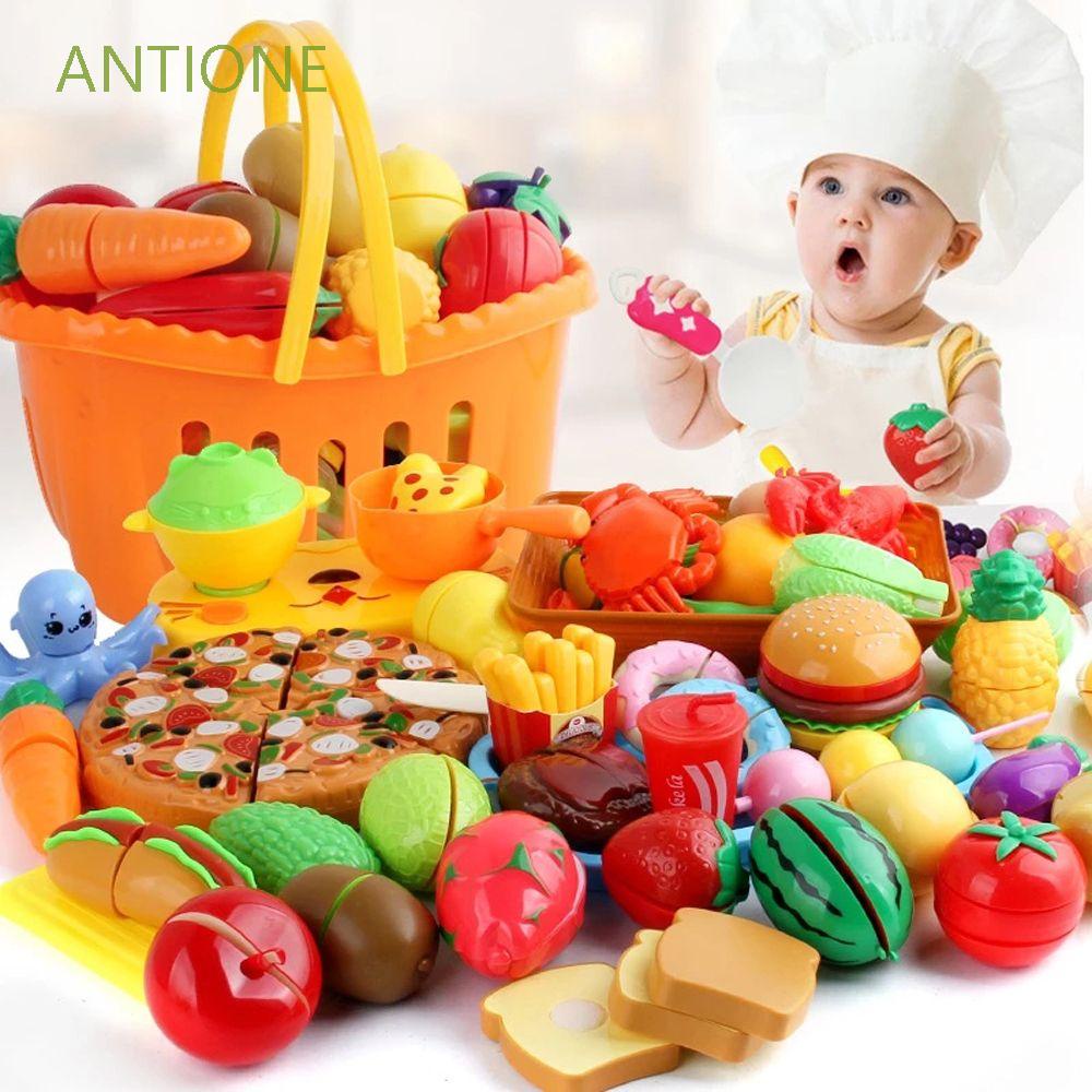 Bộ Đồ Chơi Mô Phỏng Cắt Rau Củ Quả Bằng Nhựa Dành Cho Trẻ Em