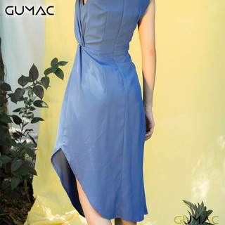 Đầm xoắn eo GUMAC DA320_XANH