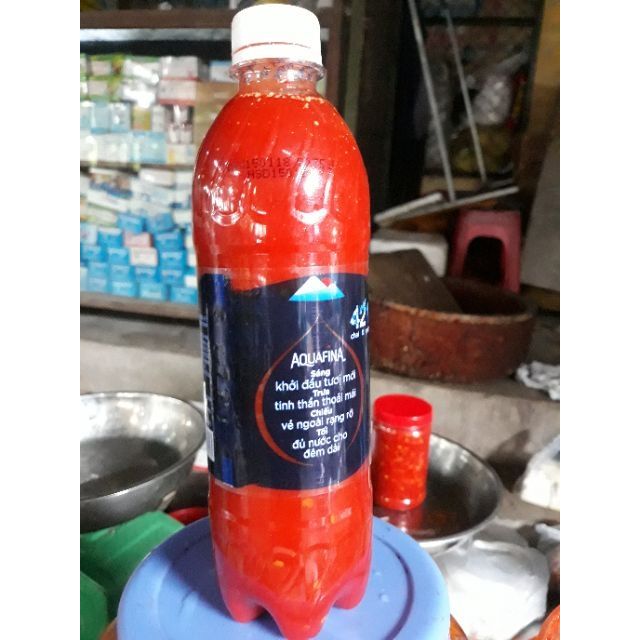 500ml nước ớt 100% nguyên chất không hóa chất, phẩm màu