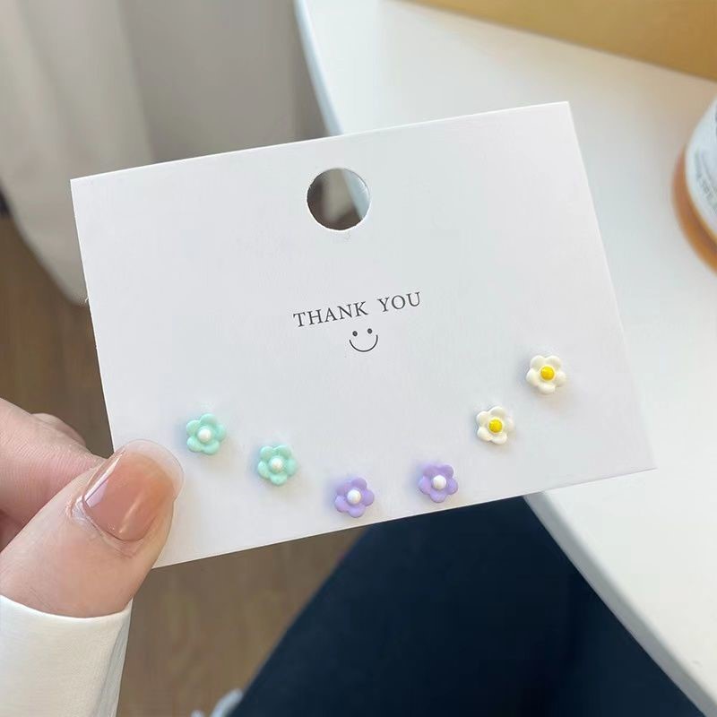 Bông Tai Hình Hoa Mạ Bạc 925 Thời Trang Mùa Hè Dành Cho Nữ