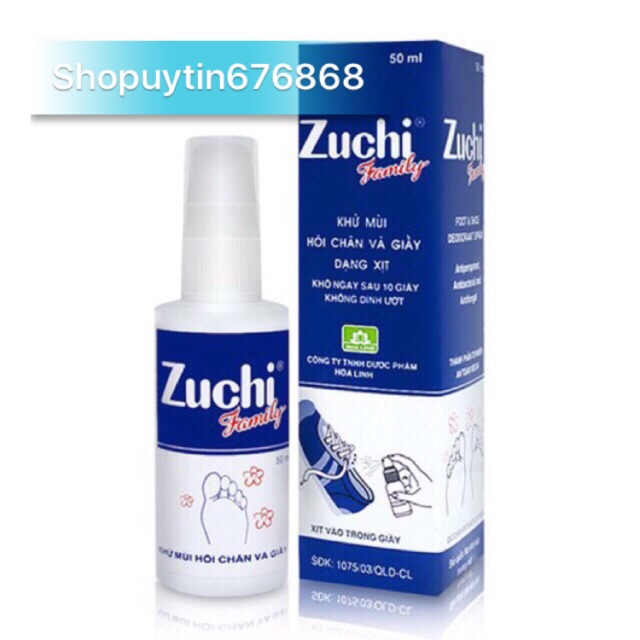 Combo 2 lọ Zuchi xịt giày family