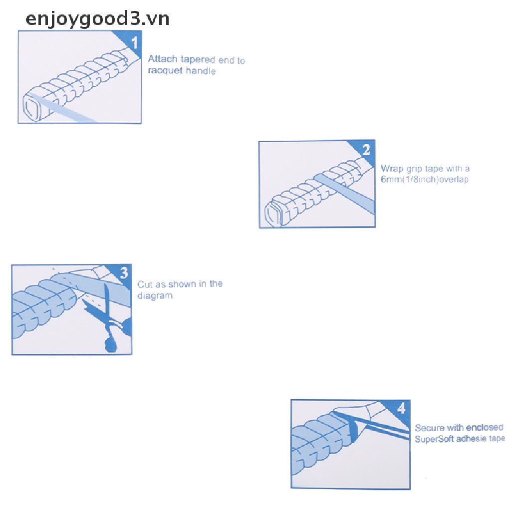/ Enjoy shopping / / Băng Quấn Tay Cầm Vợt Cầu Lông / Tennis Chống Trượt Thấm Hút Mồ Hôi.