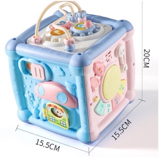 ( Rẻ vô đối) HỘP PHÁT NHẠC ĐA NĂNG 6 MẶT CHO BÉ/ ĐỒ CHƠI AN TOÀN CHO TRẺ SƠ SINH