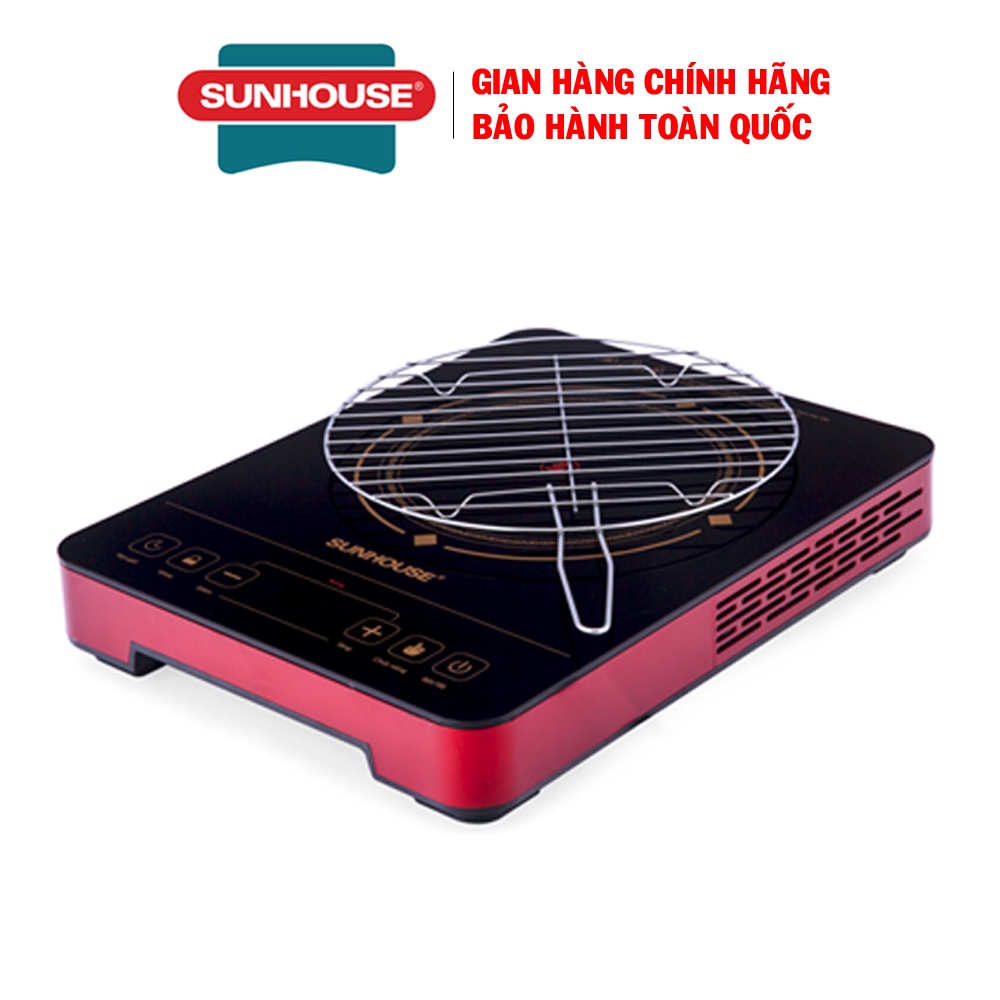 Bếp hồng ngoại cảm ứng Sunhouse SHD6014, Công suất 2000W, Tặng kèm vỉ nướng