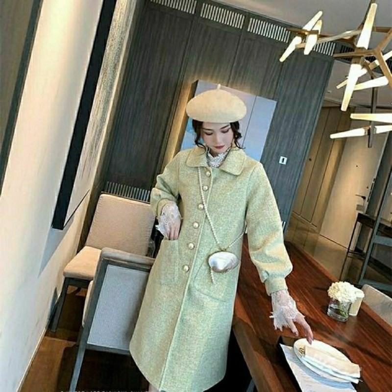 Áo dạ dáng dài xinh xinh