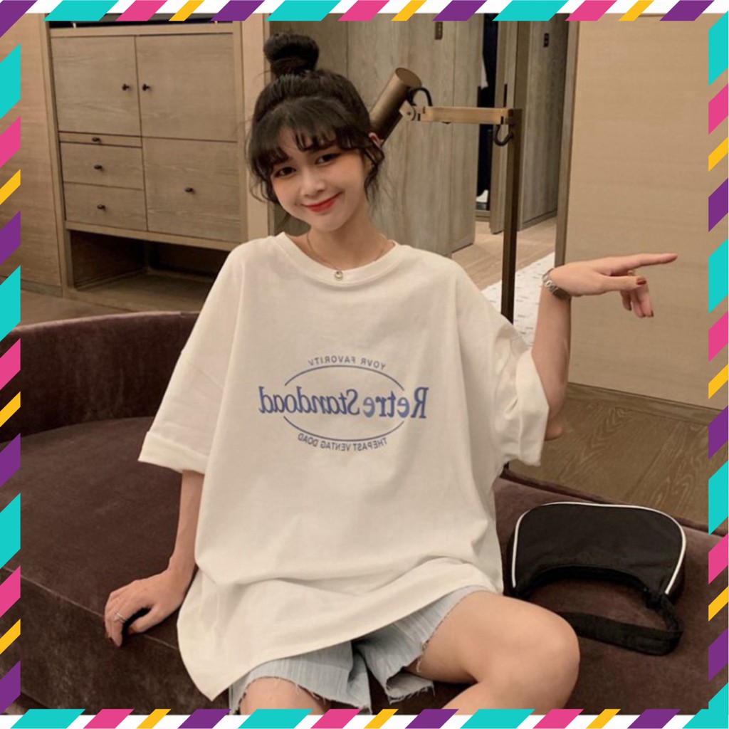 Áo Thun Tay Lỡ Form Rộng Retre Siêu Hot 🍁 Áo thun Unisex nam nữ đều mặc được | BigBuy360 - bigbuy360.vn