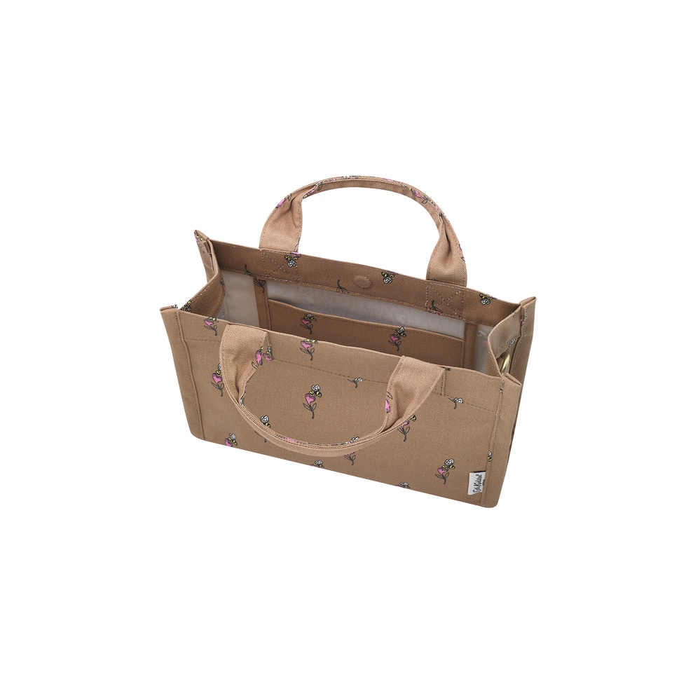 Cath Kidston - Túi đeo vai/L Sidekick Bee &amp; Heart - Bee &amp; Heart - Camel -1041378