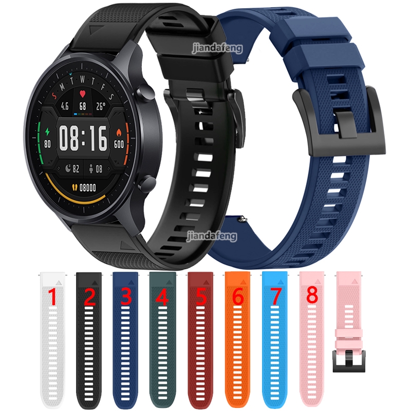 Dây đeo silicon thể thao Kết cấu ban nhạc cho Xiaomi Mi Watch Color