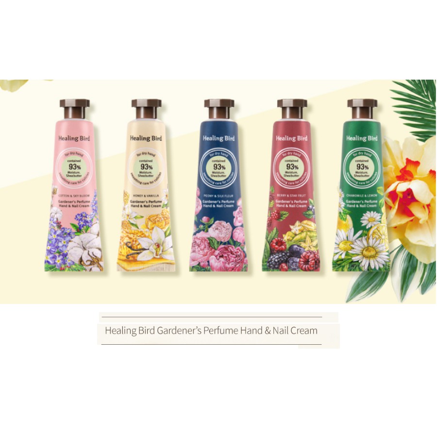 Kem Dưỡng Da Tay HEALING BIRD GARDENER'S PERFUME HAND & NAIL CREAM [COTTON & SKY BLOOM] 30ml | BigBuy360 - bigbuy360.vn