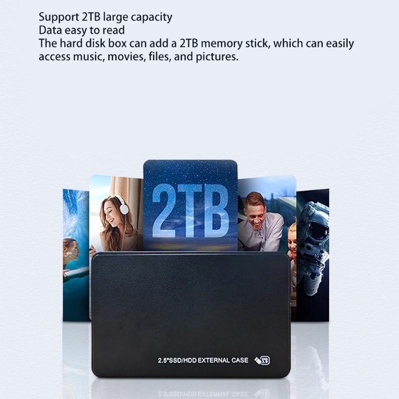 Hộp Đựng Ổ Cứng HDD 2.5 '' Tốc Độ Cao Cho Máy Tính