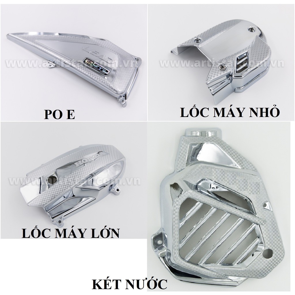 Ốp trang trí xe Lead 2018-2021 mạ crom