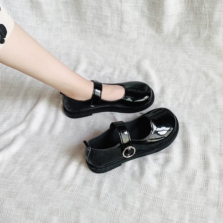 Giày tất đơn giản cho bé mùa hè, dép khóa một hình, giày miệng nông đầu tròn nữ hàn quốc | BigBuy360 - bigbuy360.vn
