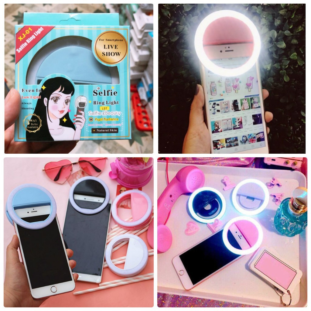 (Bao Gồm Pin) Đèn Led Mini Tròn Gắn Kẹp Điện Thoại Ring Light Hỗ Trợ Chụp Ảnh Selfie Tự Sướng Siêu Bền | BigBuy360 - bigbuy360.vn