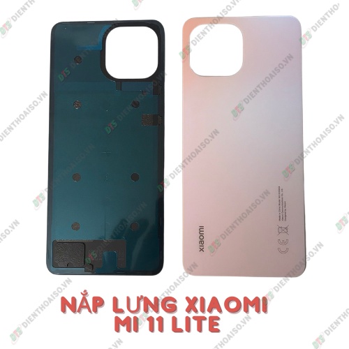 Nắp lưng xiaomi mi 11 lite hồng, xanh lá, xanh dương, vàng, đen